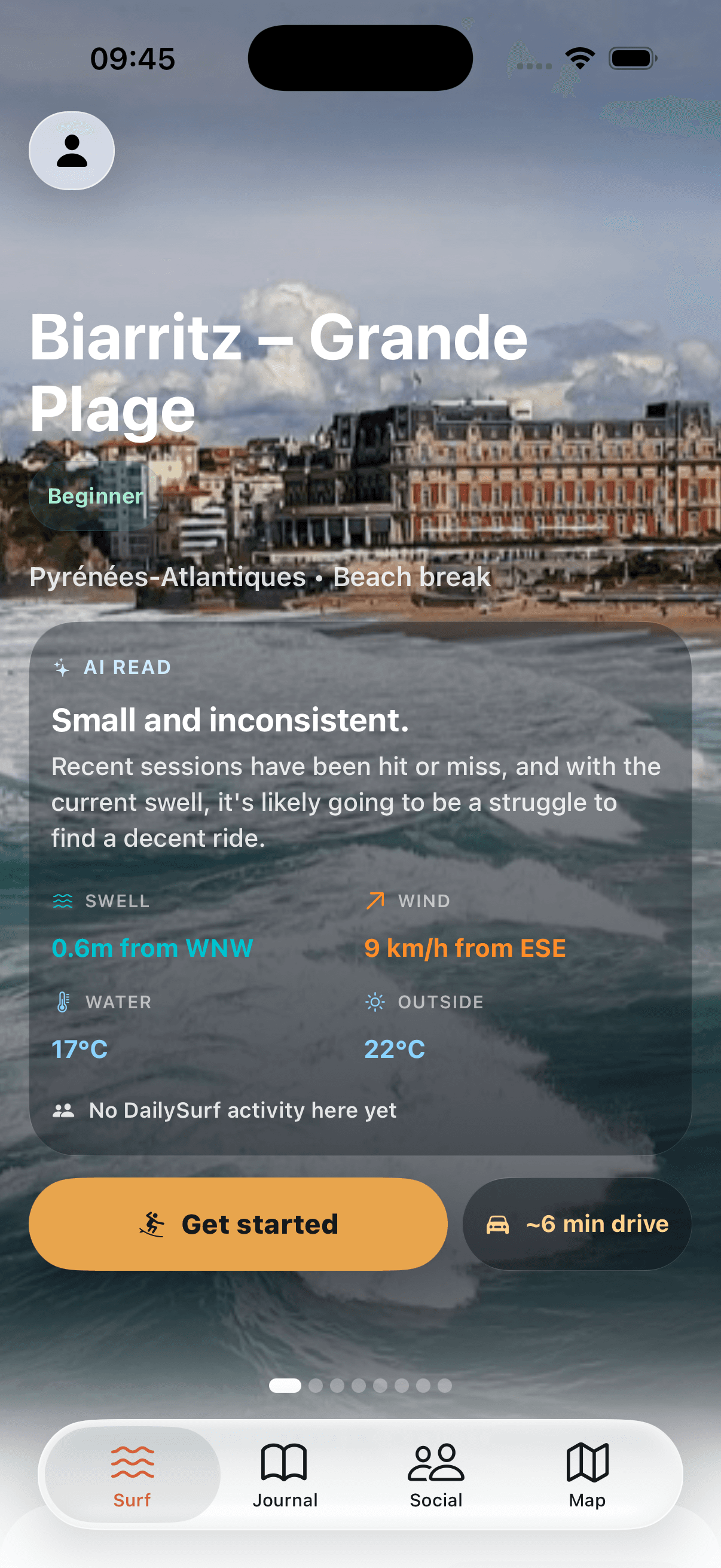 DailySurf hero phone preview